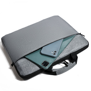 Wholesale 14 Inch Wear resistant Shockproof Waterproof Polyester Crossbody <b>Laptop</b> Bag Portable Men Business Travel <b>Laptop</b> Bag - Product Image 2