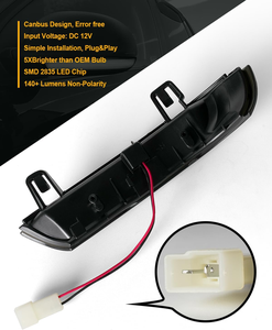Indicateur de miroir séquentiel dynamique LED clignotants pour Volkswagen <span class=keywords><strong>Golf</strong></span> <span class=keywords><strong>5</strong></span> GTI MK5 Passat B5.<span class=keywords><strong>5</strong></span> B6 2 pièces - Product Image 2