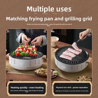 Grill à gaz sans fumée de style coréen, multifonction, portable, pour usage en restaurant