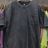 Camiseta de Algodón 230GSM con Logotipo Personalizado, Teñido con Cera de Copo de Nieve, Lavado Ácido, Estilo Oversize para Hombre, Streetwear, OEM, ODM, Venta al Por Mayor