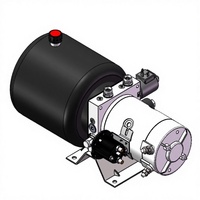 Unité de puissance hydraulique personnalisée, groupe hydraulique DC 24V 2,2KW, pompe 1,6cc simple effet double vitesse pour benne basculante de voiture