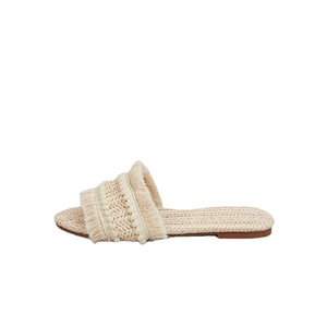 Cross-border <b>Large</b> Size Women's Slippers Summer New Foreign Trade Flat Tassel Outer Wear Women's <b>Slides</b> - Product Image 5