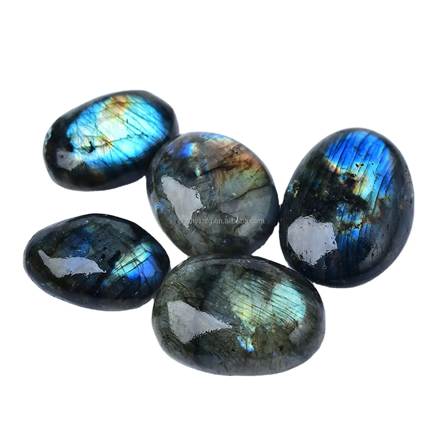 Labradorite Tumble 20-30mm Flashy Chakra Pocket Stone Grey moonlight Natural Crystal Big Tumbled Quartz Gemstone Palm Stone