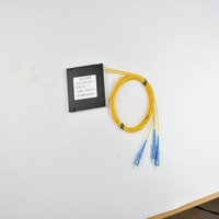 Répartiteur optique PLC de type boîtier 2 voies 1*2 SC UPC pour systèmes de télécommunications et réseaux 4G, fibre G657A