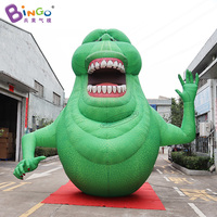Monstre vert gonflable animatronique d'Halloween, décoration extérieure géante, Ghostbusters gonflables pour fête de festival