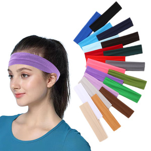 Multi-Color Stretchy Headbands Set, Soft Yoga Sweatbands for Women, Ideal for Vacation & Home <b>Styling</b> - Product Image 2