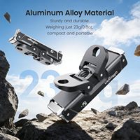 Supporto Magnetico a Sgancio Rapido AMagisn per Insta360 GO, Base in Lega di Alluminio Ultra con Filettatura 1/4", Doppia Artiglio Anti-Vibrazione e Anti-Graffio per Fotocamera