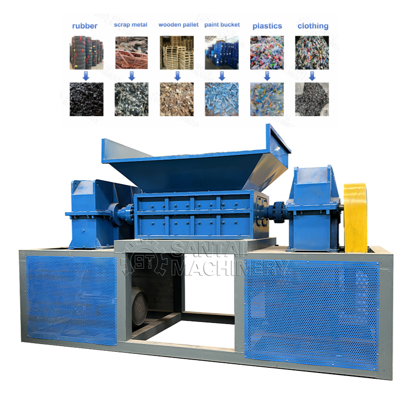 Low Cost Double Shaft Shredder for