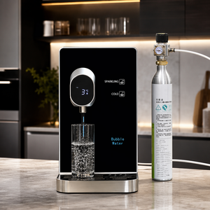 Mini Refrigeratore d'<span class=keywords><strong>Acqua</strong></span> <span class=keywords><strong>Frizzante</strong></span> da Tavolo con Display LED della Temperatura, 180W Raffreddamento Rapido e Dispenser di <span class=keywords><strong>Acqua</strong></span> Gassata per Casa e Ufficio - Product Image 1