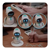 Compagnon interactif vocal émotionnel intelligent de dessin animé IA pour enfants, animal de compagnie numérique de bureau en plastique, en stock