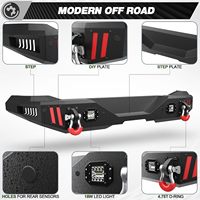 Parachoques Delanteros y Traseros Reforzados para Todoterreno para Ford Bronco 2021-2026 con Soporte para Cabrestante y Luces LED