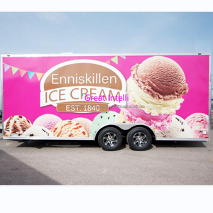 Cuisine mobile voiture à crème glacée remorque de nourriture restaurant et hôtel fournitures camions de nourriture pistes à vendre à bas prix - Product Image 1