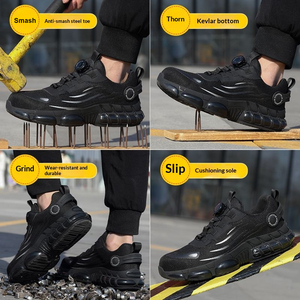 Nouvelles Chaussures de Sécurité 2026 Grises à Embout en Acier, Résistantes à l'Usure, Légères, Anti-perforation, Bottes de Travail de Protection - Product Image 3