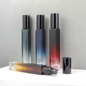 Factory Price Luxury Empty 10ml Refillable Square Travel Perfume Glass Packaging Pump Sprayer Fine <b>Mist</b> Screen Printing - Product Image 1
