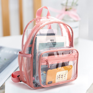 Custom Summer Beach Bags Pvc Transparent Bag Outdoor Sports Travel Waterproof <b>Mini</b> Clear <b>Backpack</b> <b>Girls</b> <b>Backpack</b> - Product Image 1