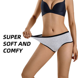 Shanhao OEM a vita bassa Plus Size mutandine mestruali in cotone per le donne 4 strati di Culottes di bambù a prova di perdite per mutandine d'epoca - Product Image 2