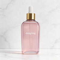 Flacon compte-gouttes en verre ambré de luxe personnalisé pour sérum et huile essentielle, 5ml, 10ml, 15ml, pour voyage et cosmétiques, avec étiquette privée