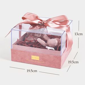 Bán buôn giáng sinh mới rõ ràng hộp với nắp lucite đóng gói đám cưới Acrylic Hộp Quà Tặng tùy chỉnh lưu niệm quà tặng ngọt ngào Biscuit Hộp quà tặng - Product Image 6