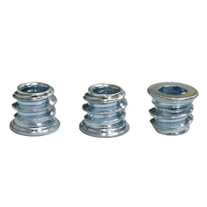 M4 M5 M6 M8 M10 Acier au carbone zingué Écrou de meuble externe interne à six pans creux Écrou à insérer en bois fileté - Product Image 1