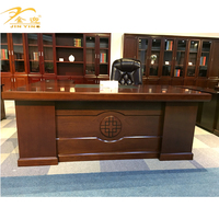 Mesa ejecutiva en forma de l, mueble de oficina moderno, mesa clásica de Jefe de Oficina