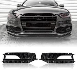 Couvre-phare antibrouillard en plastique nid d'abeille de style Sport Sline pour Audi A4/S4 B8.5 (2013-2016) Neuf - Product Image 1