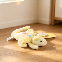 Vente directe d'usine, adorable peluche de dragon couché, dinosaure ailé coloré, jouet en peluche, poupée de dragon de dessin animé, cadeau pour enfants