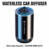 Diffuseur de voiture intelligent à détection de mouvement, démarrage/arrêt automatique, aromathérapie sans eau, diffuseur d'huiles essentielles pour véhicules