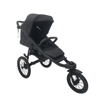 Poussette pliable pour bébé avec suspension double indépendante, pneus pneumatiques, capacité de charge de 20 kg