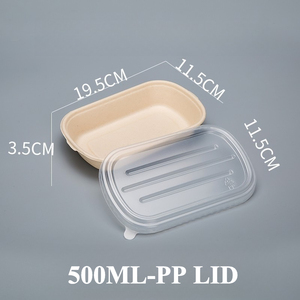 Salatbox Einweg-Zellstoffverpackung Abbaubare Lunchbox Takeout-<span class=keywords><strong>Box</strong></span> Umweltfreundliche Fast-Food-<span class=keywords><strong>Box</strong></span> Mahlzeiten-Papierbox - Product Image 3