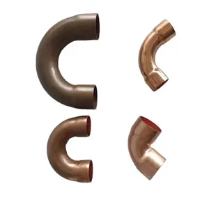 45/90 Deg Elbow Copper Tube Plumbing HVAC Manufacturer Copper Pipe Fittings Refrigeration Parts