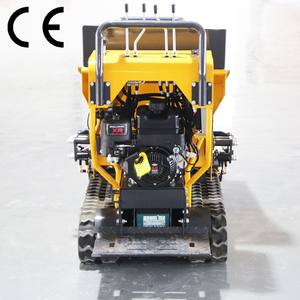 Brouette de roue de moteur diesel à chenilles hydrauliques petit mini dumper avec lame de neige ou cadre de Transport en bois - Product Image 2