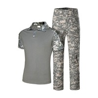 Ensembles tactiques d'entraînement extérieur PF Gen2 pour hommes à manches courtes, ignifuges, respirants, camouflage, Rip-Stop