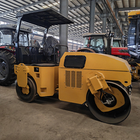 Compacteur routier vibrant tandem à tambours lisses pour travaux de compactage, 6 tonnes, 4 tonnes, 3 tonnes, 2 tonnes, 1 tonne