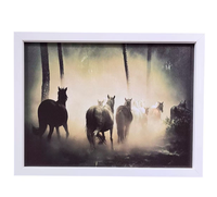 Peinture sur toile de portrait d'animal équestre, thème équestre, décoration