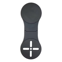 Support magnétique pliable en aluminium pour ordinateur portable et téléphone, support d'extension d'écran d'ordinateur réglable et fin à fixer latéralement pour bureau et smartphone