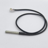 Sensor suhu ds18b20 tahan air asli baru dari pabrik, terminal kabel xh2.54-3p, panjang kabel 1m