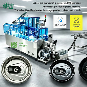 Machine de marquage laser à fibre ASL BELGISI GS1 DataMatrix pour fabricants de boissons en conserve : traçabilité un article, un code - Product Image 1