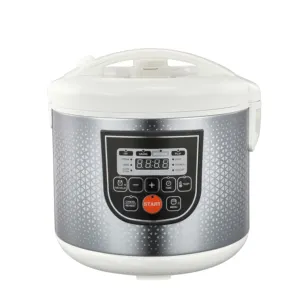 Stainless Steel Rice Cooker Multi-functional 5L 860W Fashion Atmosphere Black and White Electric Multi Cooking Pot Home Cooking