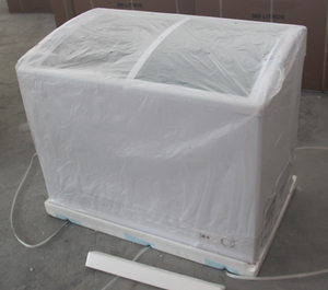 Congelador de Exhibición de Doble Puerta de Vidrio Profundo de 256L OEM con Cesta de Alambre DDH-256C - Product Image 5