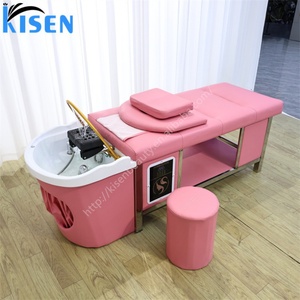 Equipo de Salón Kisen: Centro de Lavado de Cabello de Lujo con Máquina de Champú y Terapia de Vapor para Spa Capilar Japonés - Product Image 4