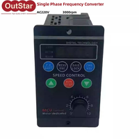 Convertisseur de fréquence Plc T13-750W-12-H pour entrée monophasée 220V / sortie triphasée 220V, alimentation en vrac