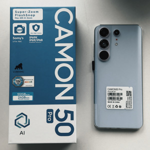 Camon 50 Pro 5G, teléfono inteligente con doble SIM 5G, desbloqueo facial por iridis, IA para retratos de 50MP, belleza de 32MP, 8GB de RAM, 256GB de almacenamiento, compatible con redes globales. - Product Image 3