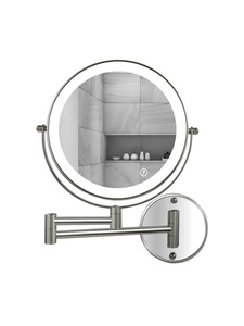 Espejo de Maquillaje Redondo con Aumento, de Doble Cara, con Luz LED de Pared, para Decoración de Hoteles y Hogares - Product Image 3