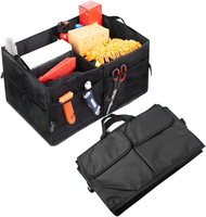 Contenedor de Organización Automotriz Ajustable e Impermeable, Caja de Almacenamiento Universal para Vehículos, Organizador para Maletero de Auto