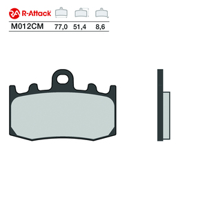 ผ้าเบรกมอเตอร์ไซค์ R-Attack รุ่น M012CM คาร์บอนเซรามิก ด้านหน้า ได้รับการรับรองมาตรฐาน R90 - Product Image 1