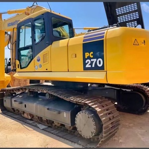 Excavatrice sur chenilles hydraulique Komatsu PC270 d'occasion, modèle 2024, 27 tonnes, moteur 138 kW, boîte de vitesses, pompe, 90 % NEUF, godet de 1,2 m, 100 % d'origine - Product Image 3