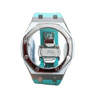 Kit de modification Xinying Premium GA2100 Casioak, bracelet et boîtier en acier inoxydable 316L, finition bicolore sablée et polie, 44 mm, multicolore