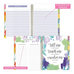 Agenda Escolar Personalizada 2025, <span class=keywords><strong>Planificador</strong></span> de Clases y Lecciones, Diario, Semanal, <span class=keywords><strong>Mensual</strong></span>, Cuaderno Espiral para <span class=keywords><strong>Profesor</strong></span> - Product Image 6