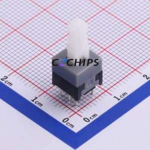 XKB8585-W-190 Push Button Switch Through hole Component (THT) Switch No Lock Square Button Through Hole 100mA - Product Image 1