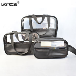 Trousse de toilette de voyage faites votre propre logo sac cosmétique en PVC transparent étanche trousse de toilette de marque privée - Product Image 6